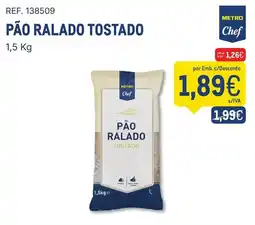 Makro Pão ralado tostado metro chef promoção