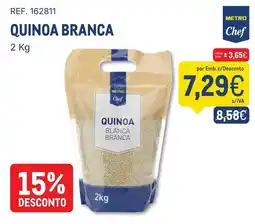 Makro Quinoa branca metro chef promoção