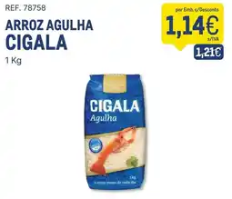 Makro Arroz agulha cigala promoção