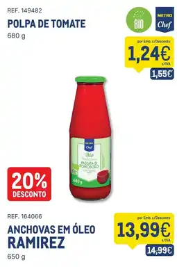 Makro Polpa de tomate metro chef promoção