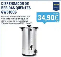 Makro dispensador de bebidas quentes gwb1006 promoção