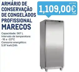 Makro armário de conservação de congelados profissional marecos promoção