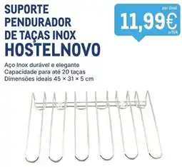Makro suporte pendurador de taças inox hostel novo promoção