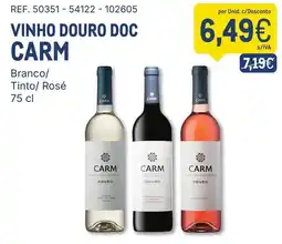 Makro Vinho douro doc Carm promoção