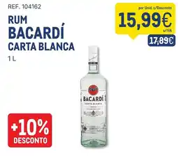 Makro rum bacardí carta blanca promoção