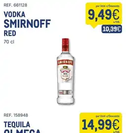 Makro Vodka smirnoff red promoção
