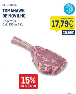 Makro Tomahawk de novilho promoção