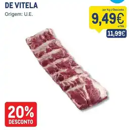 Makro de vitela promoção
