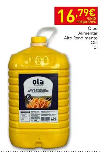 Óleo alimentar alto rendimento olá