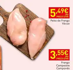 Recheio Peito de frango vácio promoção