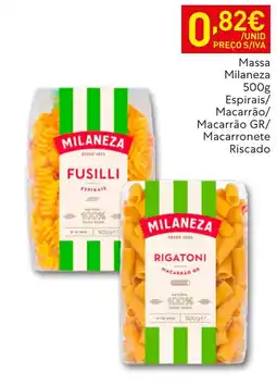 Recheio Massa milaneza promoção