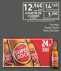 Recheio Cerveja Super Bock promoção