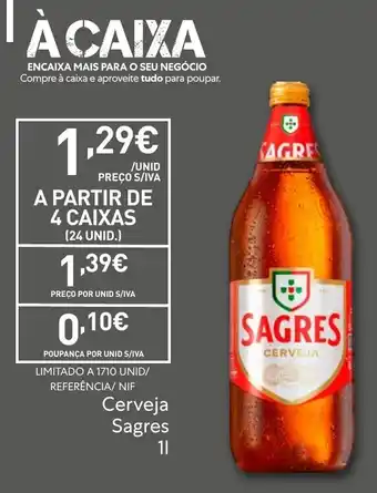 Recheio Cerveja Sagres promoção