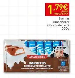 Recheio Amanhecer barritas chocolate de leite promoção