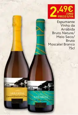 Recheio Espumante Bruto Nature/Meio Seco/Bruto Moscatel Branco promoção