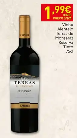 Recheio Vinho Alentejo Terras de Monsaraz Reserva Tinto promoção