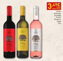 Recheio Vinho Alentejo Sossego Tinto/ Branco/ Rosé promoção