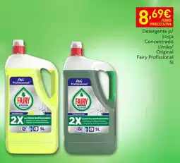 Recheio Detergente p/ Loiça Concentrado Limão/ Original Fairy Profissional promoção