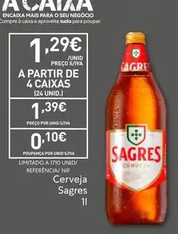 Recheio Cerveja Sagres promoção