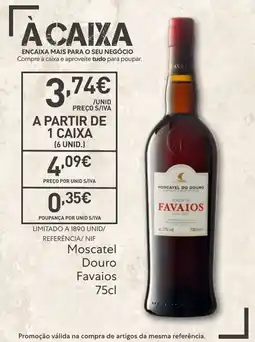 Recheio MoscateL Douro Favaios promoção
