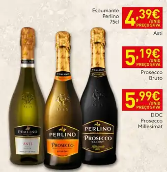 Recheio Espumante Perlino promoção