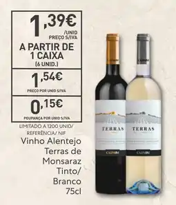 Recheio Vinho Alentejo Terras de Monsaraz promoção
