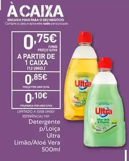 Recheio Detergente p/Loiça Ultra Limão/Aloé Vera promoção
