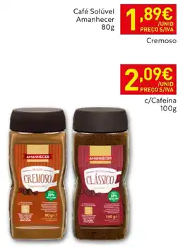Recheio Café Solúvel Amanhecer Cremoso promoção