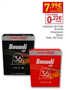 Recheio Cápsulas de Café Buondi Nespresso promoção