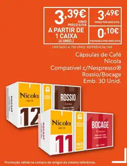 Recheio Cápsulas de Café Nicola Compatível c/Nespresso® promoção