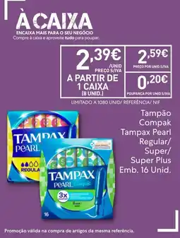 Recheio Tampão Compak Tampax Pearl Regular/ Super/ Super Plus promoção