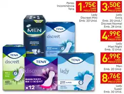 Recheio Penso Incontinência Tena promoção