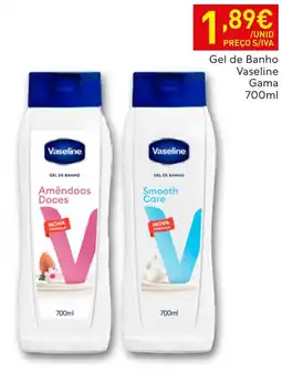 Recheio Vaseline gel de banho promoção