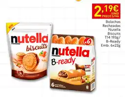 Recheio nutella biscuits promoção
