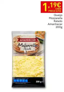 Recheio Queijo mozzarella ralado amanhecer promoção