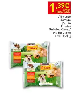 Recheio Alimento Húmido p/Cão Friskies Gelatina Carne/Molho Carne promoção