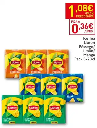 Recheio Ice Tea Lipton Pêssego/Limão/Manga promoção