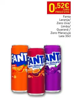 Recheio Fanta zero açúcares adicionados promoção