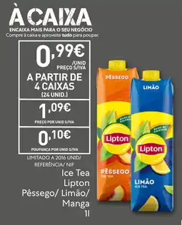 Recheio Ice Tea Lipton Pêssego/ Limão/ Manga promoção