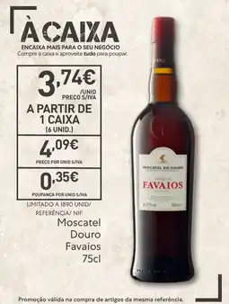 Recheio Moscatel Douro Favaios promoção