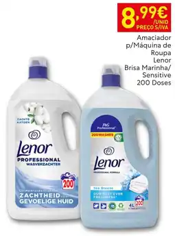 Recheio Amaciador p/Máquina de Roupa Lenor Brisa Marinha/Sensitive promoção