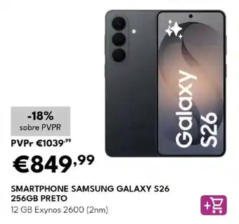 Smartphone samsung galaxy s26 256gb preto