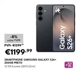 Radio Popular smartphone samsung galaxy s26+ 256gb preto promoção