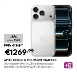 Radio Popular apple iphone 17 pro 256gb prateado promoção