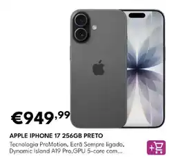Radio Popular apple iphone 17 256gb preto promoção