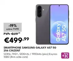 Radio Popular smartphone samsung galaxy a57 5g 256 cinzent promoção