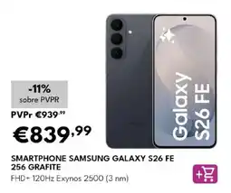 Radio Popular smartphone samsung galaxy s26 fe 256 grafite promoção