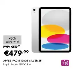 Radio Popular apple ipad 11 128gb silver 25 promoção