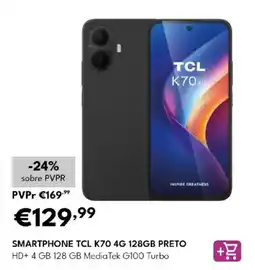 Radio Popular smartphone tcl k70 4g 128gb preto promoção