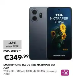 Radio Popular smartphone tcl 70 pro nxtpaper 512 azu promoção